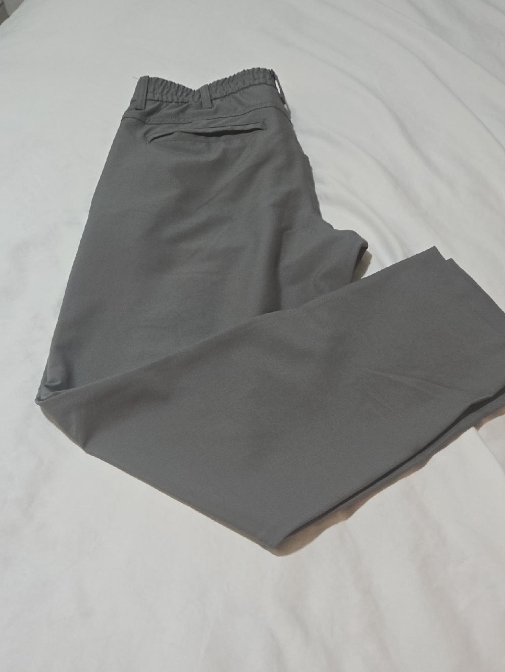 Marc New York Gray Elastic-Waist Chinos